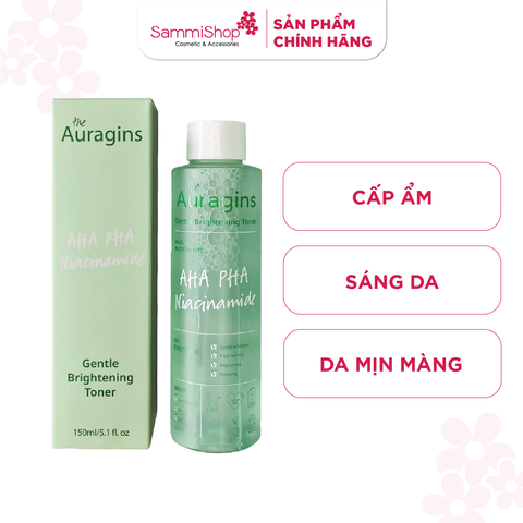 The Auragins Nước hoa hồng Gentle Brightening Toner 150ml