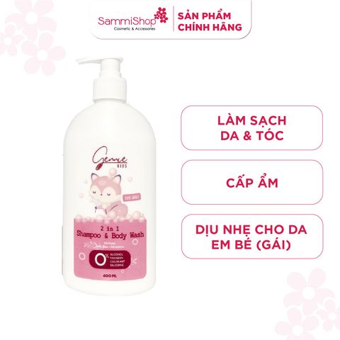 Gennie Tắm gội Baby 2in1  for Girl  400ml