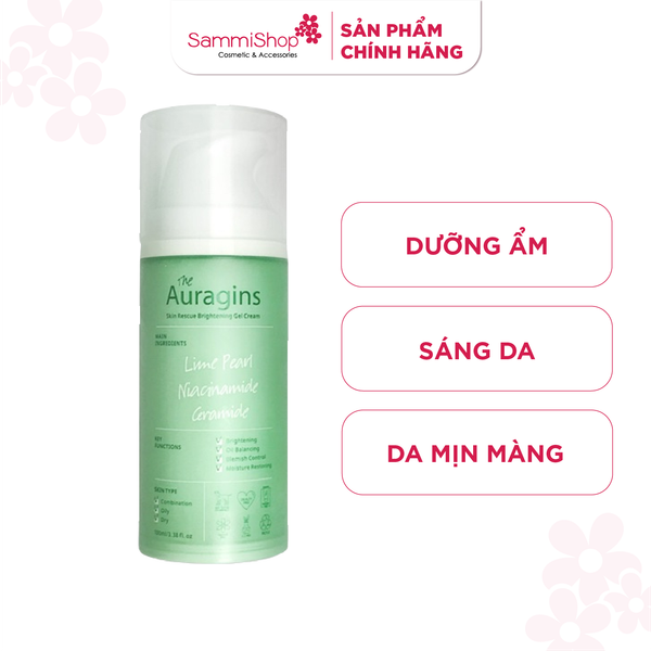 The Auragins Gel dưỡng ẩm Skin Rescue Brightening Gel Cream 100ml