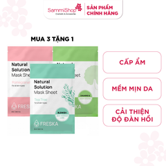 [MUA 3 TẶNG 1] Freska Mặt nạ giấy Natural Solution Mask Sheet 25ml