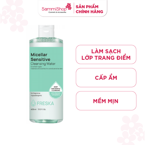 Freska Nước tẩy trang Micellar Sensitive Cleansing Water 400ml