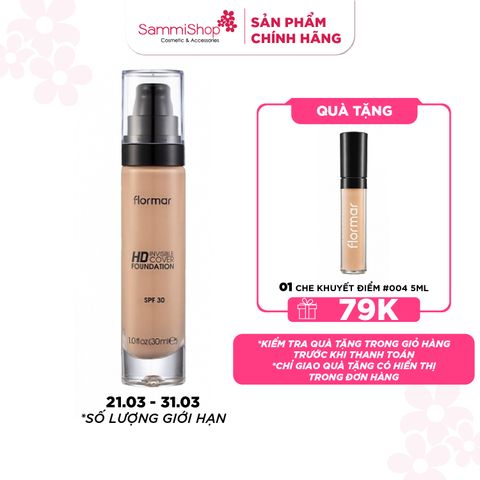 [21.03 - 31.03]  Flormar Kem nền HD Invisible Cover Foundation