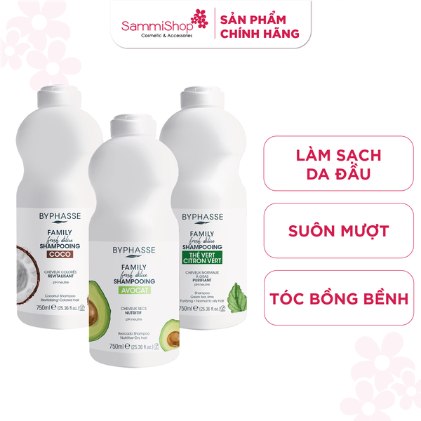 Byphasse Dầu gội Family Fresh Délice Shampooing 750ml