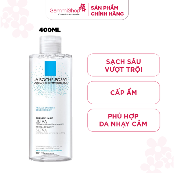 La Roche-Posay Nước Tẩy Trang Da Nhạy Cảm Micellar Water Ultra Sensitive Skin 400ml