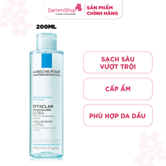 La Roche-Posay Nước Tẩy Trang Da Dầu Micellar Water Ultra Oily Skin 200ml