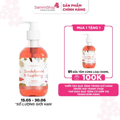 Thinkinbae Sữa tắm Shower gel #Sandalwood & raspberry 300ml