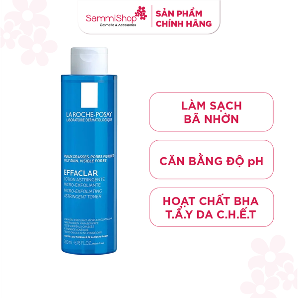 La Roche-Posay Nước Hoa Hồng Effaclar Toner 200ml