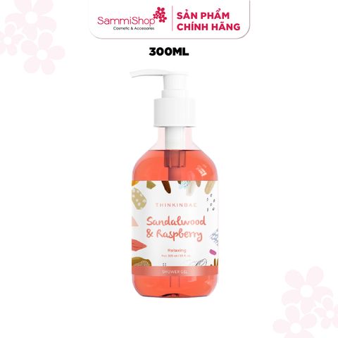 [HÀNG TẶNG KHÔNG BÁN]  QT Thinkinbae Sữa tắm Shower gel #Sandalwood & raspberry 300ml