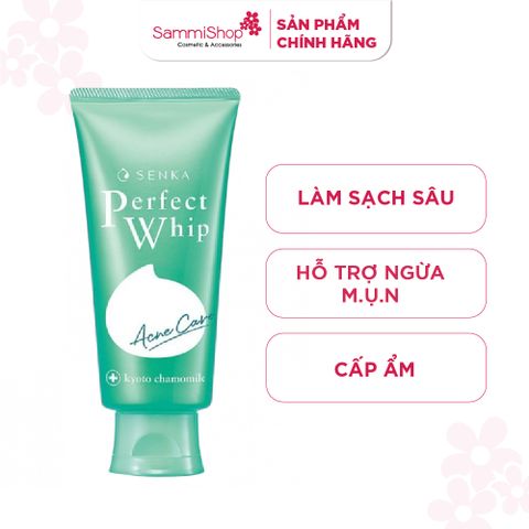 Sữa rửa mặt Senka Perfect Whip Acnes Care 100g