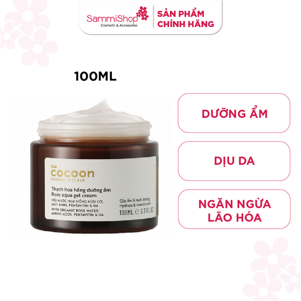 Thạch hoa hồng dưỡng ẩm Cocoon Aqua Gel Cream