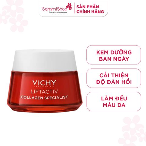 Vichy Kem Dưỡng Ngày Liftactiv Collagen Specialist Day 50ml New