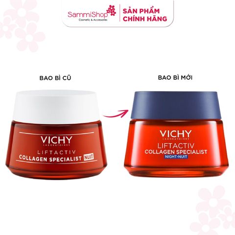 Vichy Kem Dưỡng Đêm Liftactiv Collagen Specialist Night 50ml