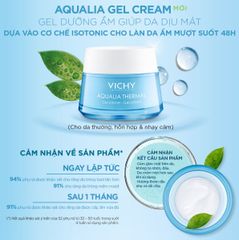 Vichy Kem Dưỡng Ẩm Dạng Gel Aqualia Thermal Rehydrating Cream- Gel 50ml