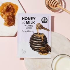 BOM Mặt nạ Honey & Milk Brightening Vitamin Mask 25g