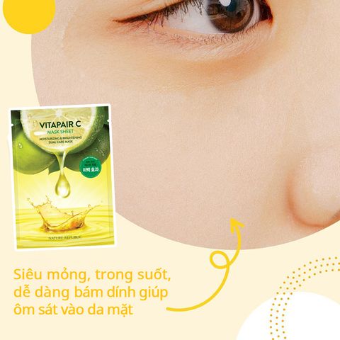 Nature Republic Mặt nạ giấy Vitapair C Mask Sheet 25ml