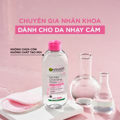 Garnier Nước tẩy trang Micellar Cleansing Water Even For Sensitive Skin 400ml