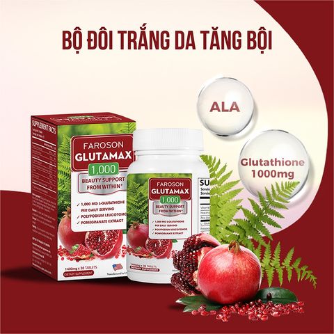 Faroson Thực phẩm bảo vệ sức khỏe Glutamax 30 viên