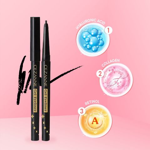 Cezanne Bút kẻ mắt Gel Eyeliner #10 Đen