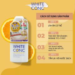 White conc Sữa tắm trắng da Body Shampoo Vitamin C
