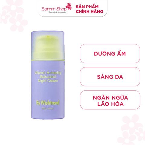 [21.03 - 31.03] By Wishtrend Kem dưỡng da ban đêm Vitamin A-mazing Bakuchiol Night Cream 30g