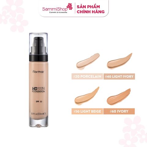 [22/4 - 01/5] MUA 1 TẶNG 1 Flormar Kem nền HD Invisible Cover Foundation