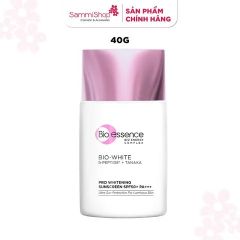 [HÀNG TẶNG KHÔNG BÁN] QT Bio-essence Kem chống nắng Bio-white Pro Whitening Sunscreen SPF50+ PA+++ (40g) (IP01) hoặc 01 QT Bio-essence Kem chống nắng Bio Water Hydrating Sunscreen SPF50+ PA++ (40ml) (IP01)