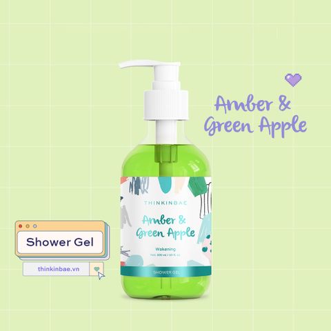 [HÀNG TẶNG KHÔNG BÁN] Thinkinbae Sữa tắm Shower gel #Amber & green 300ml
