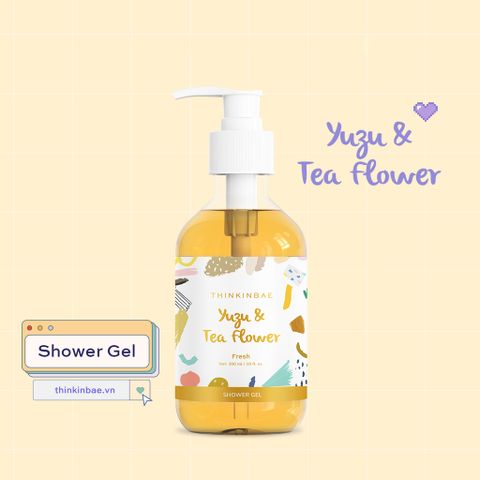 [HÀNG TẶNG KHÔNG BÁN] Thinkinbae Sữa tắm Shower gel #Yuzu & tea flower 300ml