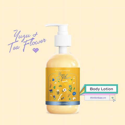 [HÀNG TẶNG KHÔNG BÁN] Thinkinbae dưỡng thể body lotion #Yuzu & Tea flower 300ml