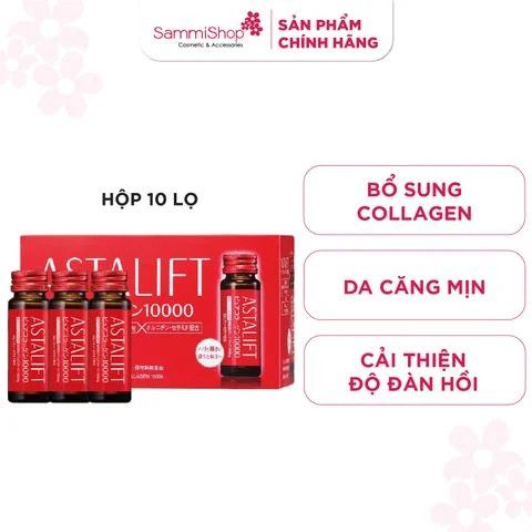 [15.05 - 31.05] Nước Uống Bổ Sung Collagen Astalift Drink Pure Collagen 10000mg (10 Lọ x 30ml)