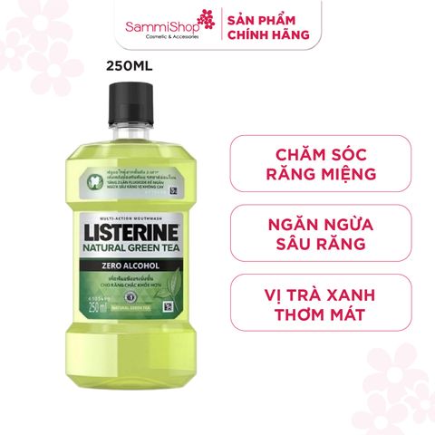 [15.5 - 31.5] Listerine Nước súc miệng Natural Green Tea 250ml