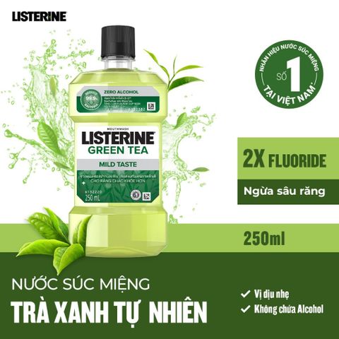 [HÀNG TẶNG KHÔNG BÁN] QT Nước Súc Miệng Listerine Natural Green Tea 250ml