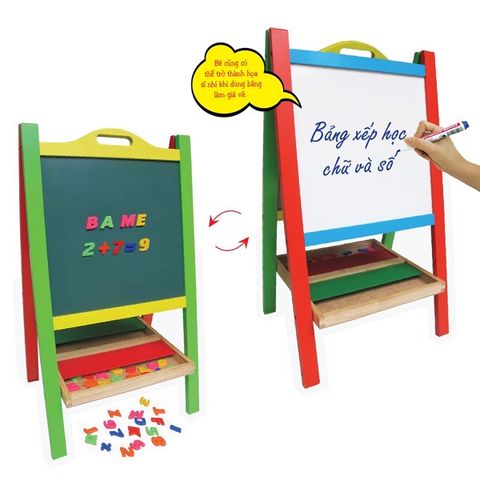 Bảng xếp học chữ và số Winwintoys 60552