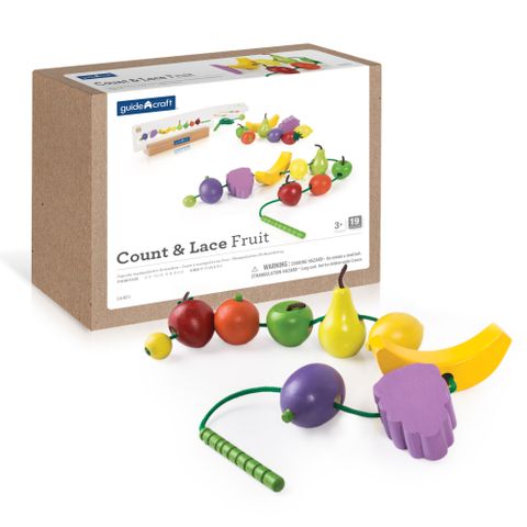 G6803 Guidecraft Count and Lace Fruit
