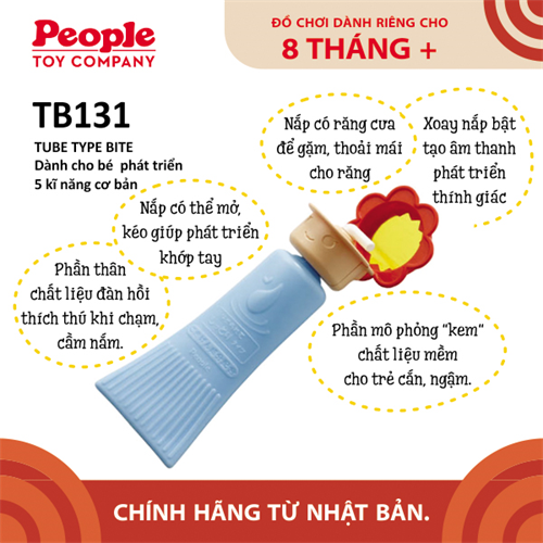 Đồ chơi bé sơ sinh 8 tháng tuổi - Phát triển vận động tinh từ People Nhật Bản TB131