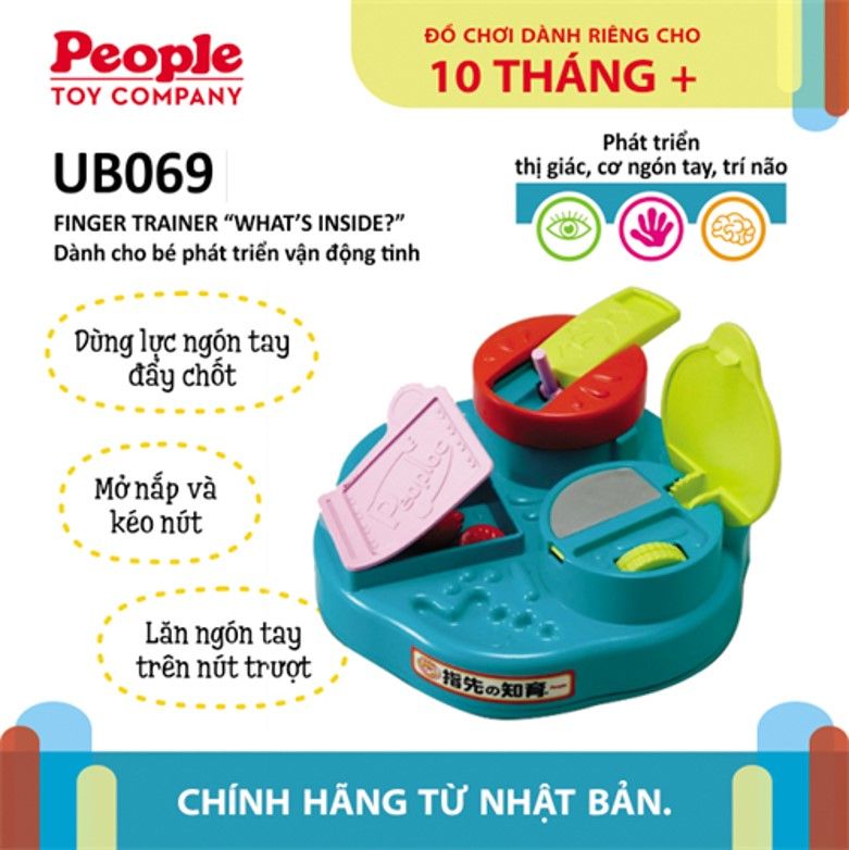 Đồ chơi trẻ sơ sinh 10 tháng tuổi - Phát triển vận động tinh từ People Nhật Bản UB069