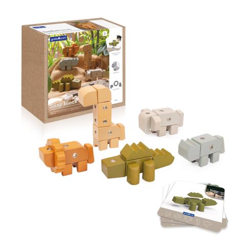 G2061 Guidecraft Snap Block Animals - 33 pc. set