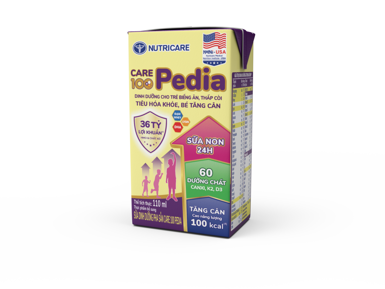 SỮA BỘT PHA SẴN CARE 100 PEDIA