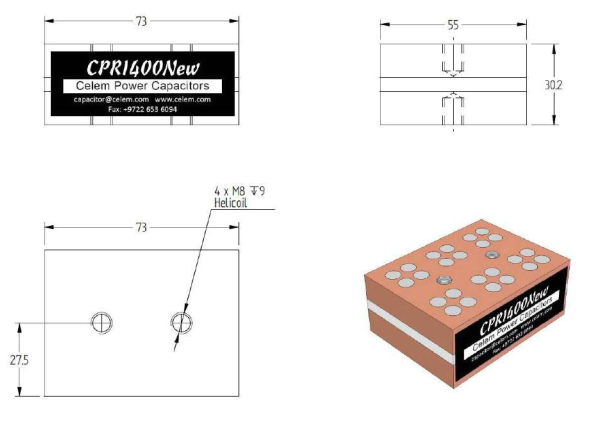 CPRI 400 NEW Conduction-cooled capacitor