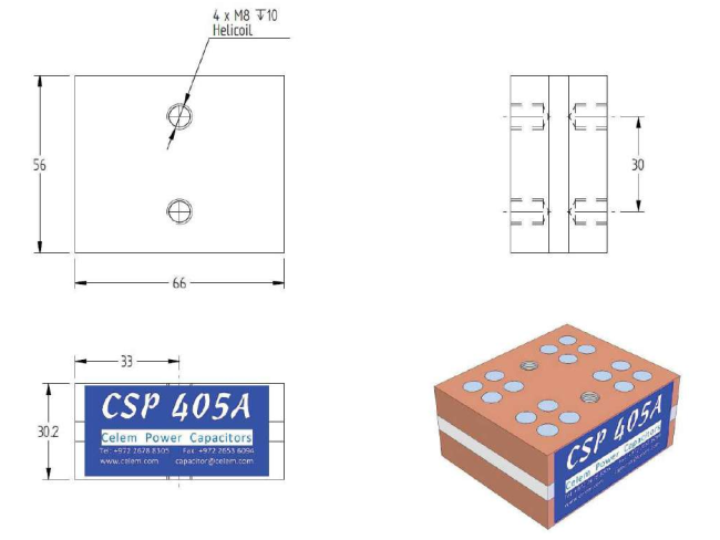 CSP 405A Conduction-cooled capacitor