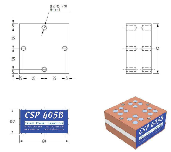 CSP 405B Conduction-cooled capacitor