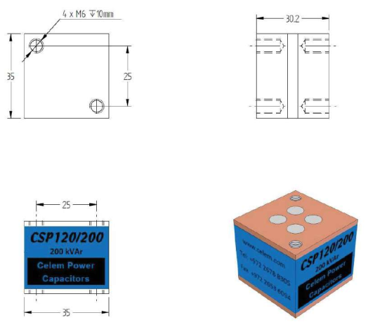 CSP 120/200 Conduction-cooled capacitor