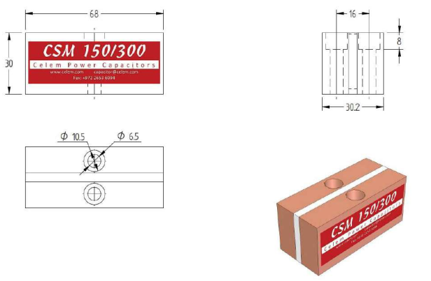 CSM 150/300 Conduction-cooled capacitor