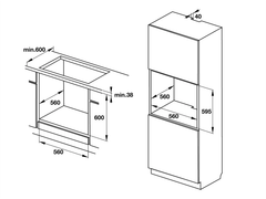 Lò nướng âm tủ Hafele HO-K60B 534.05.581