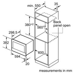 Lò vi sóng âm tủ BOSCH BEL520MS0K