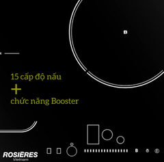 Bếp từ 3 vùng nấu ROSIERES RFI802