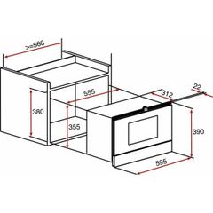 Lò vi sóng âm tủ Teka MS 622 BIS L