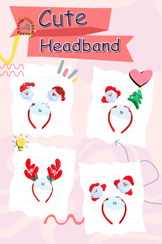  Xmas cute headband 