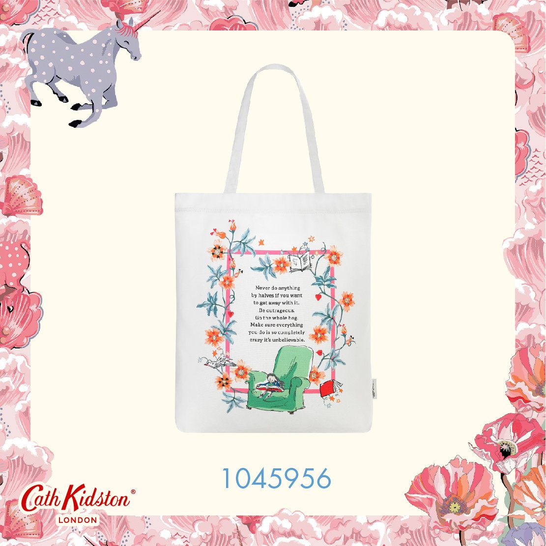 Túi đeo vai/Perfect Shopper - Firework Floral - Cream