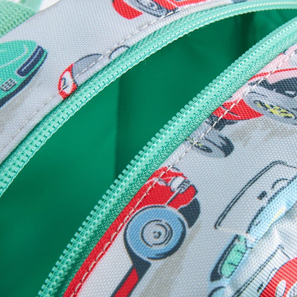 Ba lô cho bé /Kids Medium Backpack - Retro Cars - Green